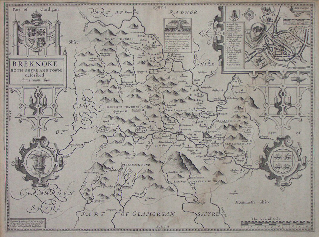 Map of Brecknockshire - Speed